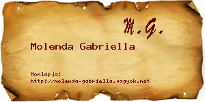 Molenda Gabriella névjegykártya