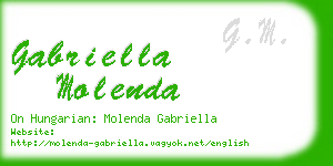 gabriella molenda business card